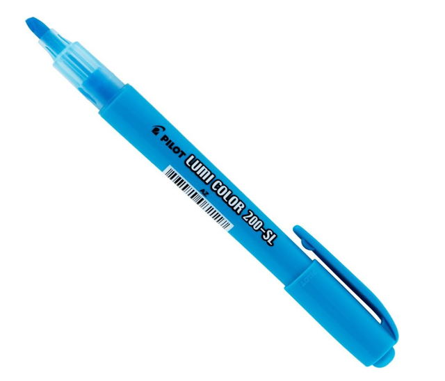 Marca Texto Hidrográfica Lumi Color Neon 200-SL Pilot Azul Unitária