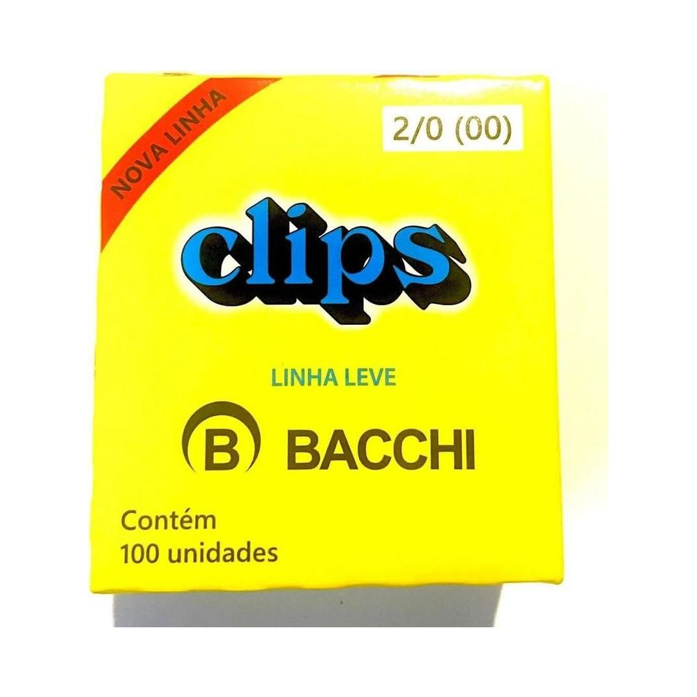 Clips Linha Leve 2-0 Bacchi com 100 unidades