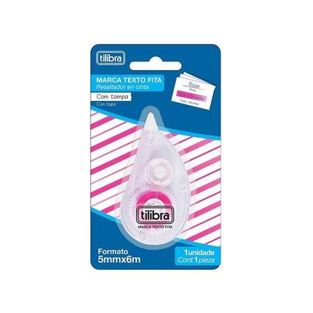 Marca Texto em Fita Rosa 5mmX 6m Tilibra