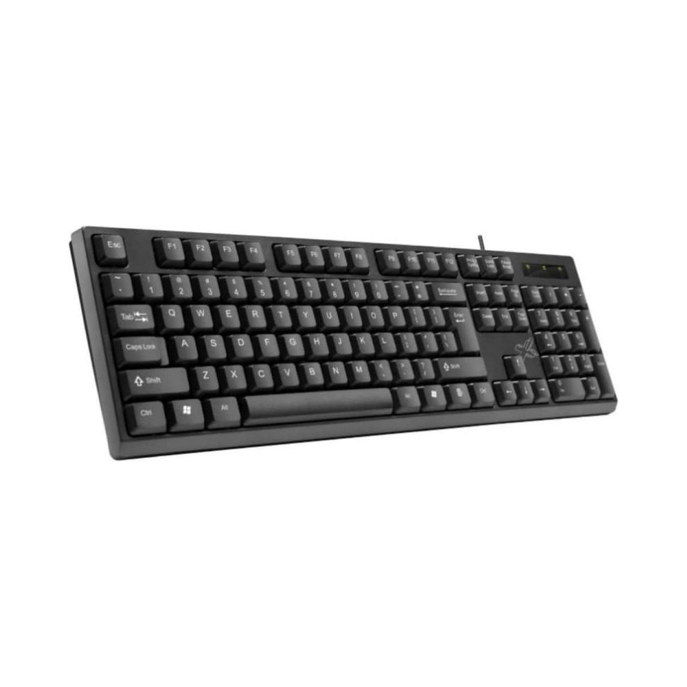 Teclado universit&aacute;rio com fio Maxprint Preto UBS 2.0 1.35m