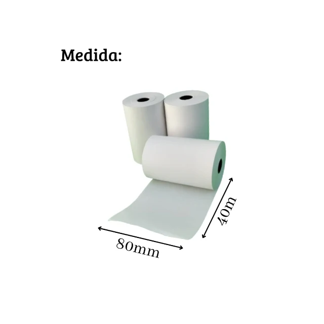 Bobina T&eacute;rmica 80mm x 40m Regispel Branca 30 un