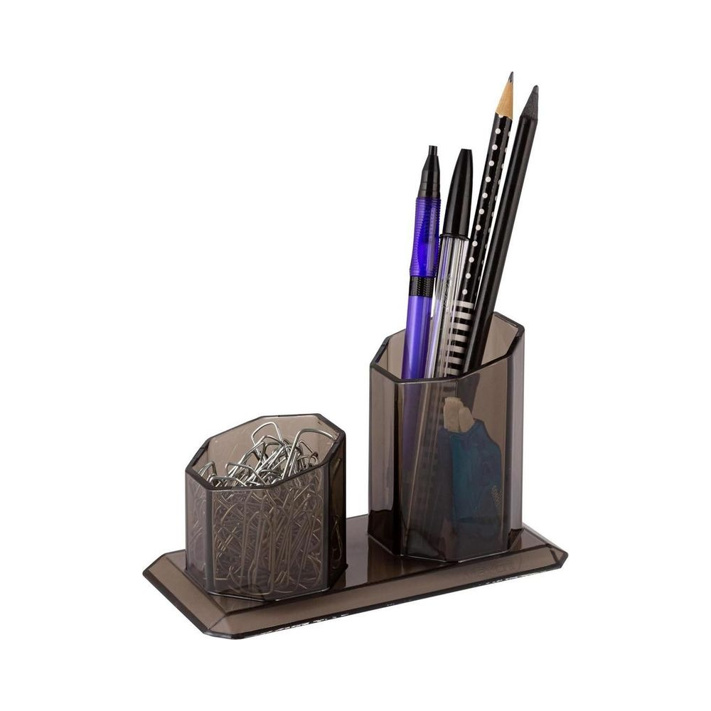 Porta Canetas e Clips 2 em 1 Maxcril Fum&ecirc;