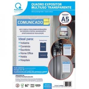 Quadro de Avisos Rigido Autocolante A5 Dello Cristal Unitario