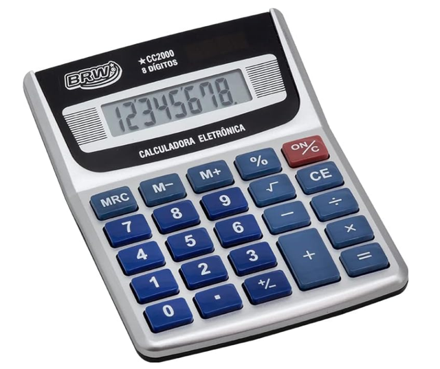 Calculadora de Mesa 8 d&iacute;gitos CC2000 BRW