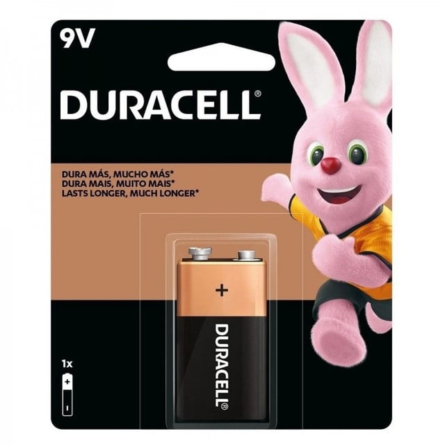 Pilhas Alcalinas 9V Duracell Unitário