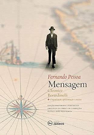 Livro Mensagem Fernando Pessoa 176 P&aacute;ginas Editora Edi&ccedil;&otilde;es de Janeiro Capa Bege