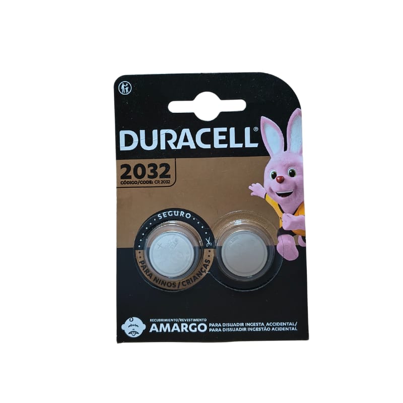 Pilha Moeda de L&iacute;tio CR2032 3V - 2un - Duracell