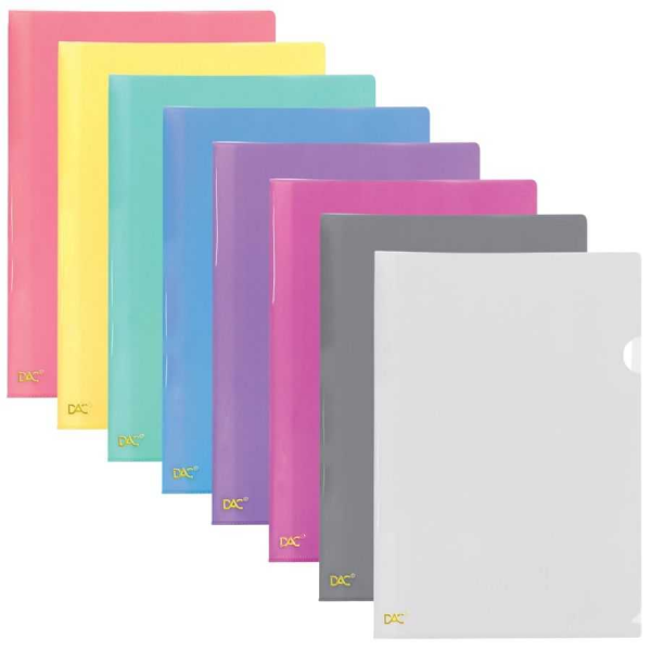 Pasta L A4 DAC Transparente 10 unidades