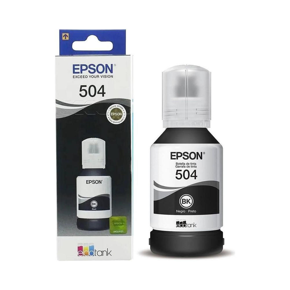 Garrafa de Tinta 504 Epson Preto 127ml