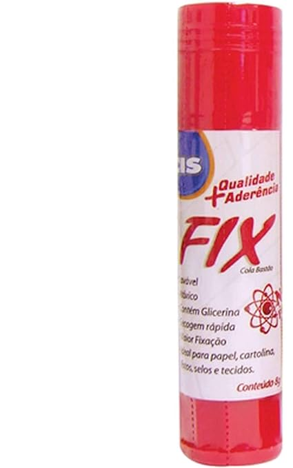 Cola em Bast&atilde;o CIS Fix 8g Multicor Escolar At&oacute;xico
