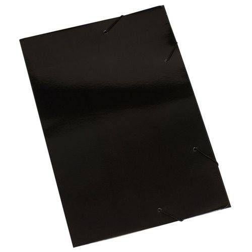 Pasta Aba Elástica Papelão Preto Polycart