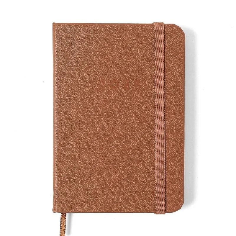 Agenda Planner Semanal Cicero 2026 Clássica Caramelo 9x13cm