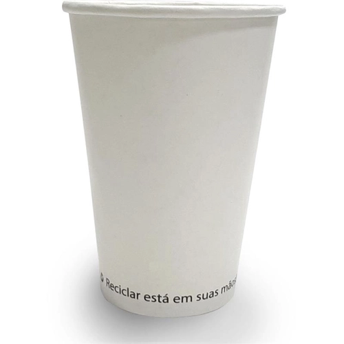 Copo de Papel Branco Descartável 180ml Scrity 100 unidades