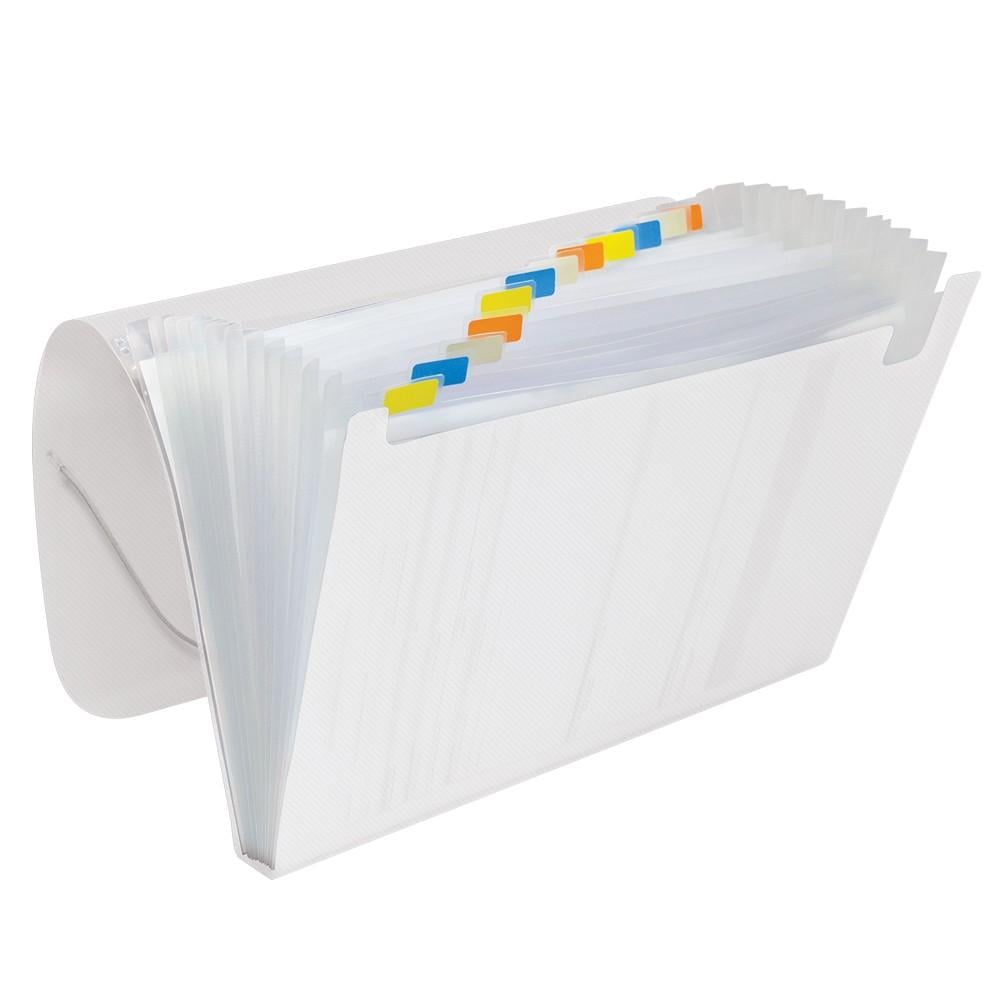 Pasta Sanfonada Polipropileno A4 12 Divis&otilde;es DAC Transparente