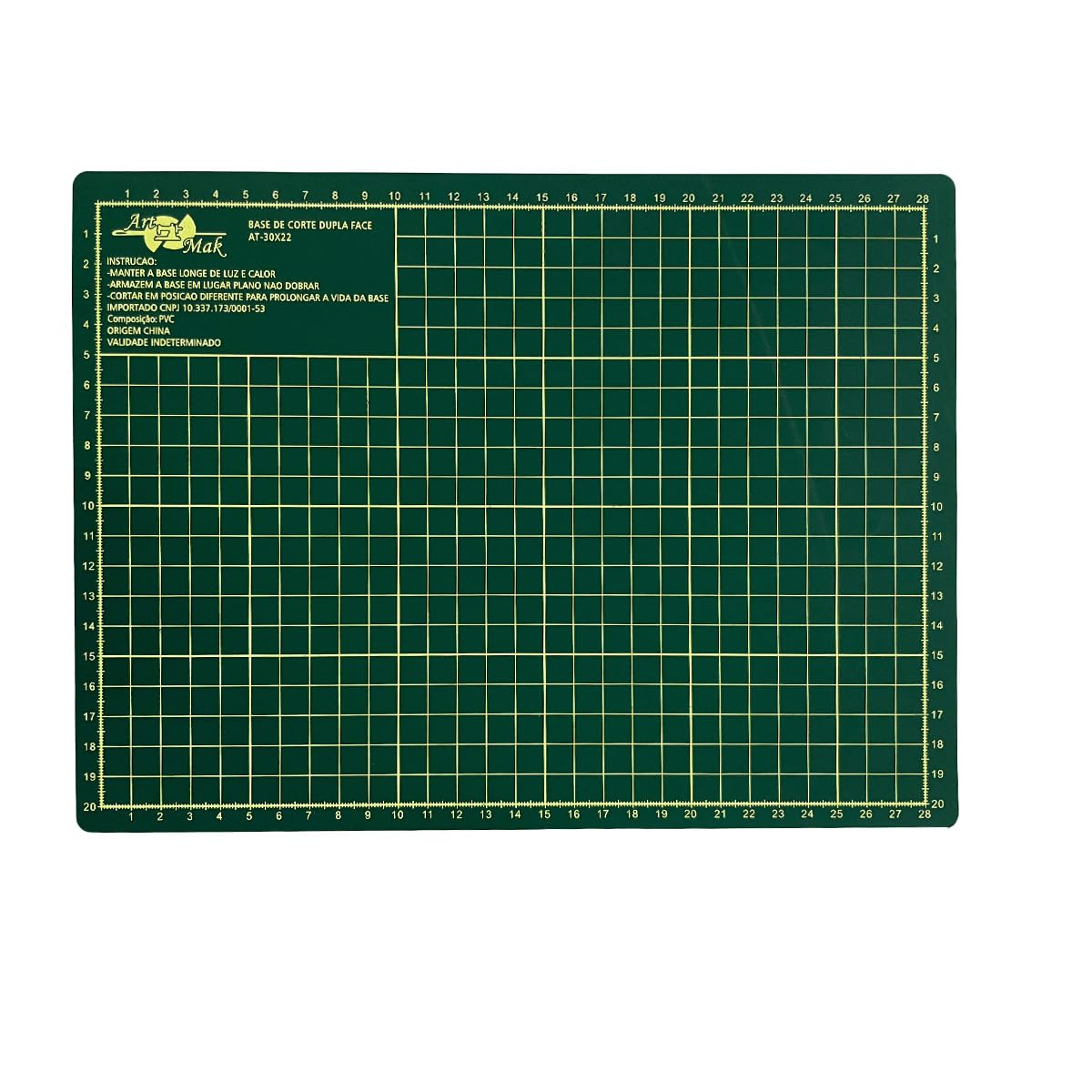 Base para Corte A4 Kit Verde 21 X 30 cm 1 Unidade