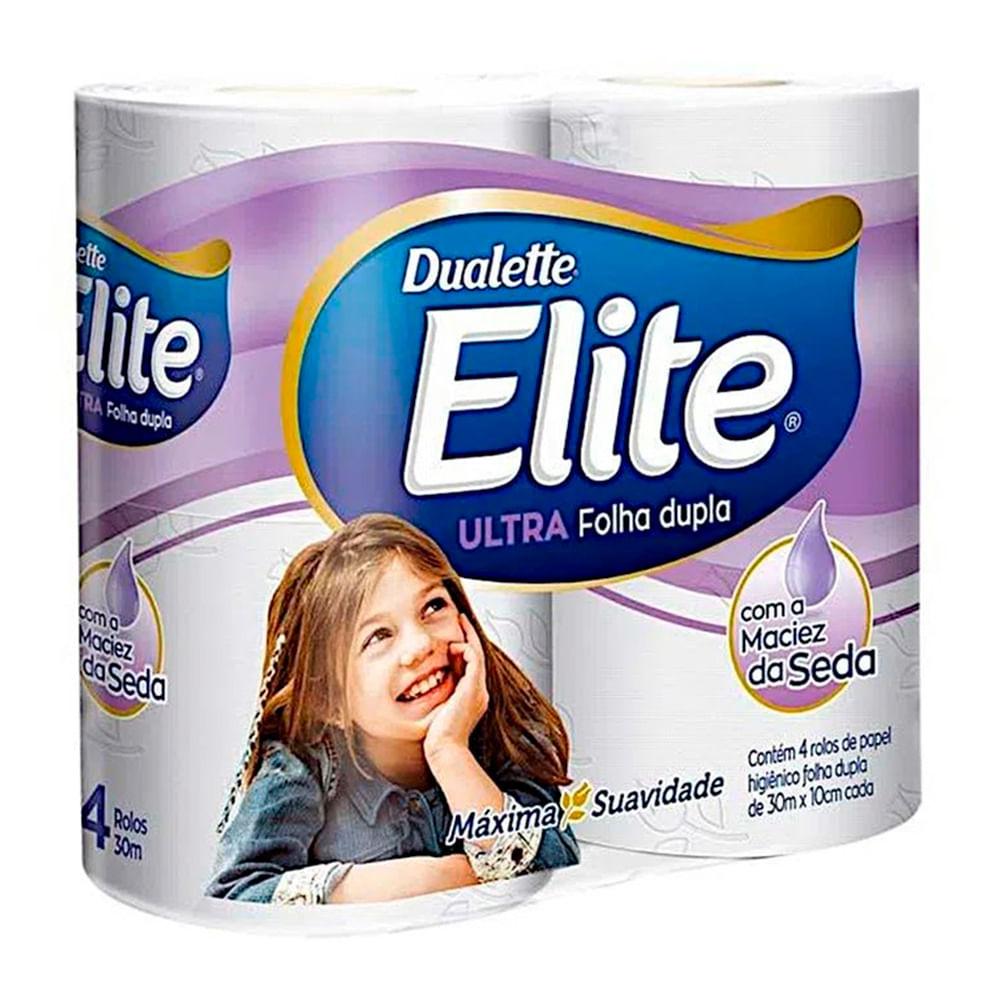 Papel Higiênico Folha Dupla 30m x 10cm Elite 4 rolos