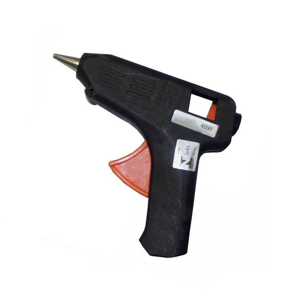 Pistola de Cola Quente Bivolt VMP 40W Preta Unit&aacute;ria