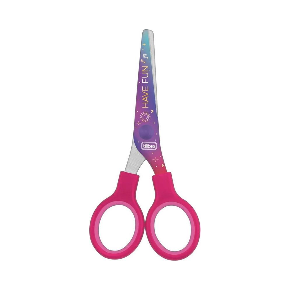 Tesoura Escolar Doodles 128mm Tilibra