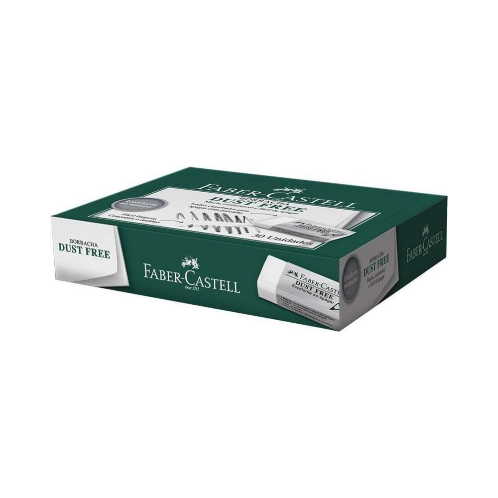 Borracha Dust Free Pequena Faber-Castell Branca