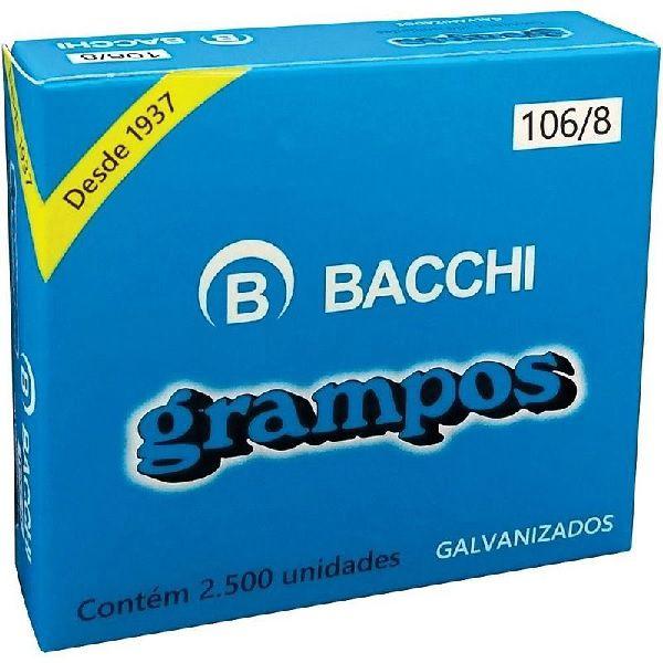Grampo Galvanizado 106/8 Bacchi 2500 unidades
