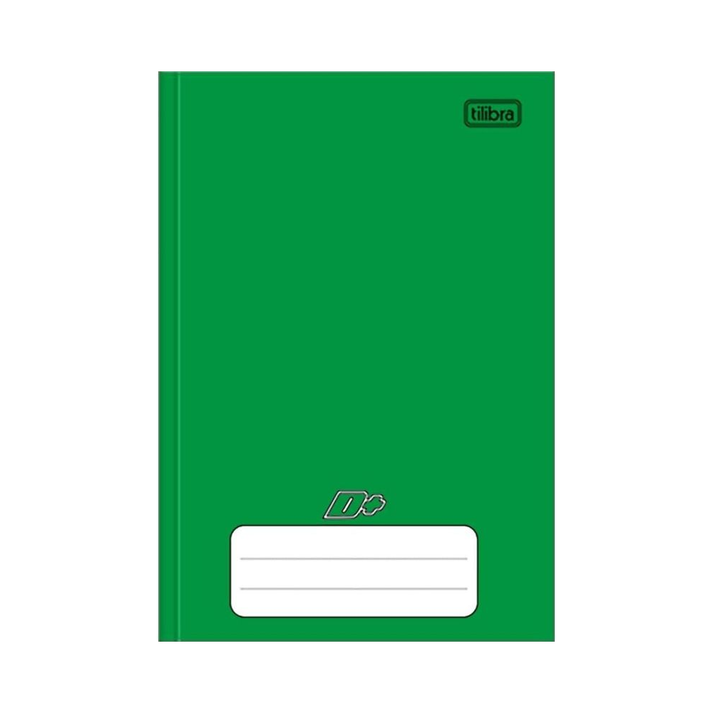 Caderno Brochura Capa Dura 1/4 48 Folhas 140x200mm Tilibra Papel&atilde;o Verde
