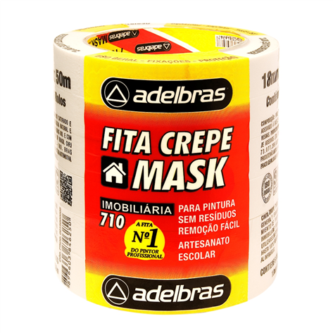 Fita Crepe Adelbras 18mm x 50m Unitário