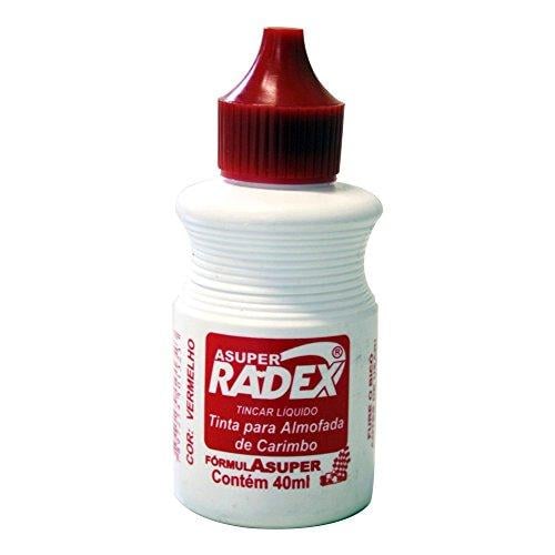 Tinta para Carimbo Radex Vermelho 40ml