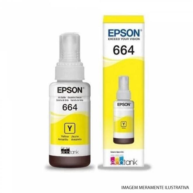Garrafa de Tinta 664 Epson Amarelo 70ml