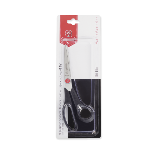 Tesoura Multiuso 8 1/2 Ponto Vermelho Mundial
