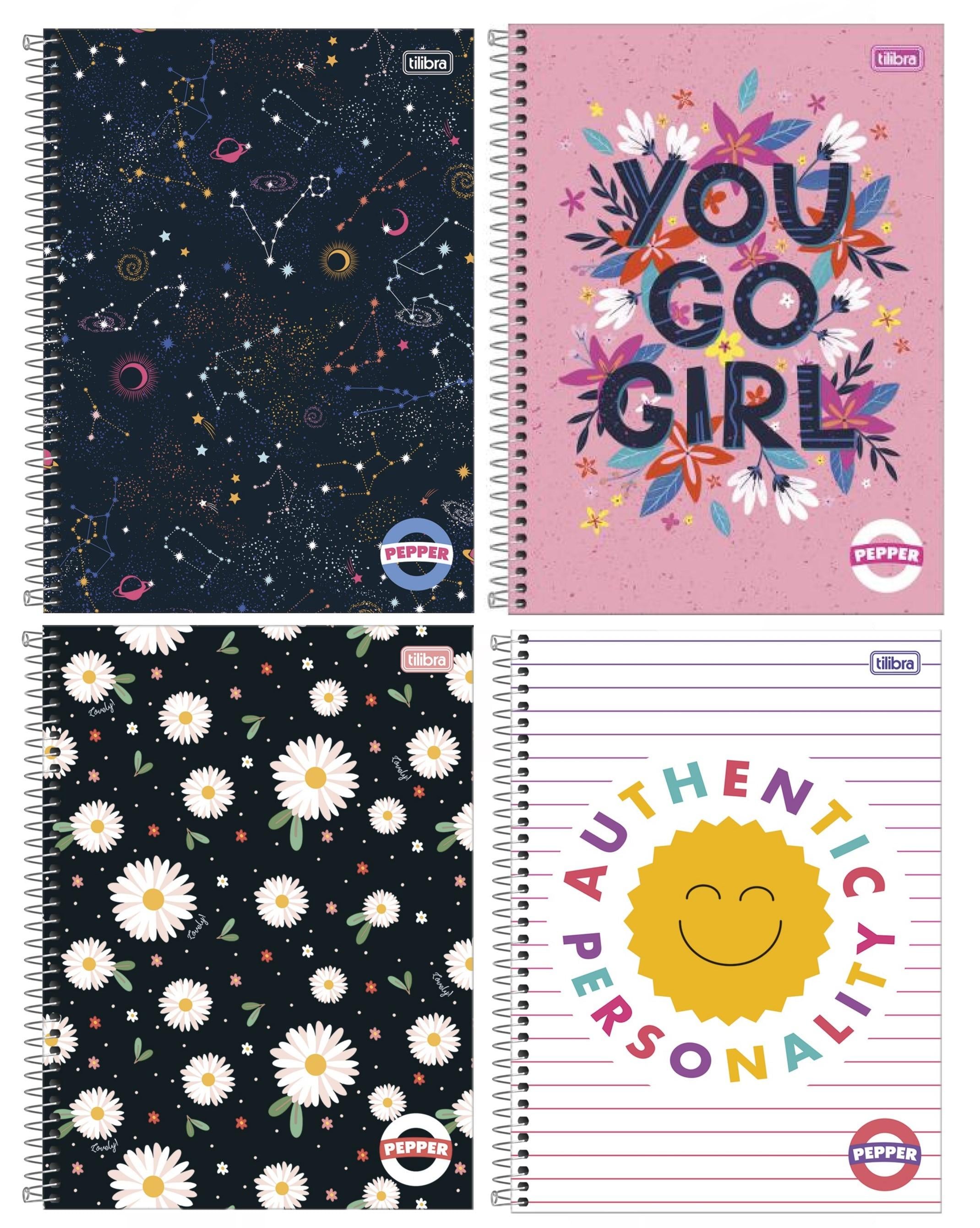 Agenda 2024 com Pauta Aramada Tilibra Capa Estampada 160 folhas 117mm x 164mm
