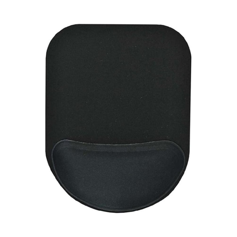 Mousepad Ergon&ocirc;mico Compact Reliza Preto com Apoio de Pulso Base Antiderrapante Neoprene