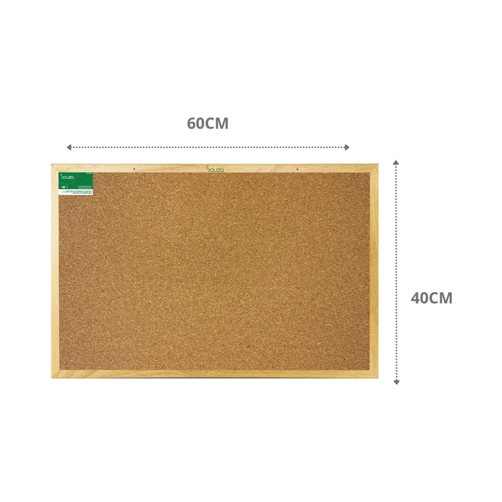 Quadro de Corti&ccedil;a Moldura Pinus 60x40cm Souza Multicor