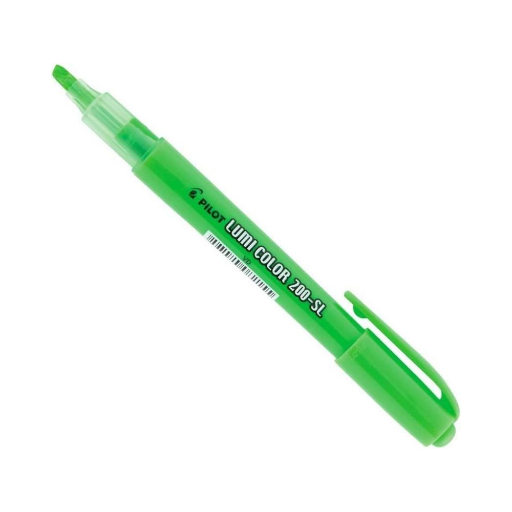 Marca Texto Hidrogr&aacute;fica Lumi Color Neon 200-SL Pilot Verde Unit&aacute;ria