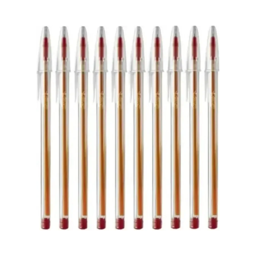 Caneta Esferogr&aacute;fica 0.8mm BIC Cristal Vermelha 50 Unidades