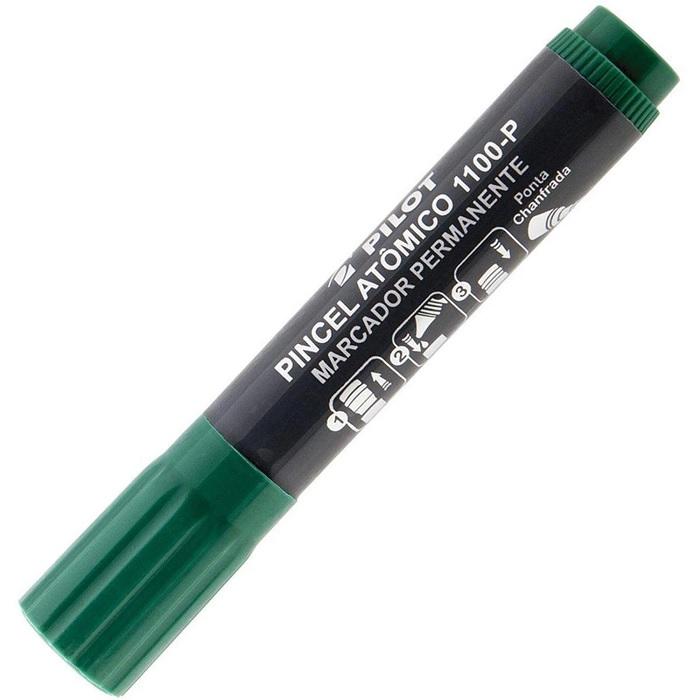 Pincel At&ocirc;mico Recarreg&aacute;vel 1100-P Pilot Marcador Permanente Verde