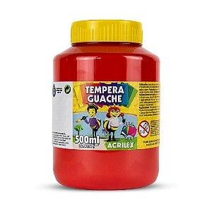 Tinta Guache 500ml Vermelho Fogo Acrilex