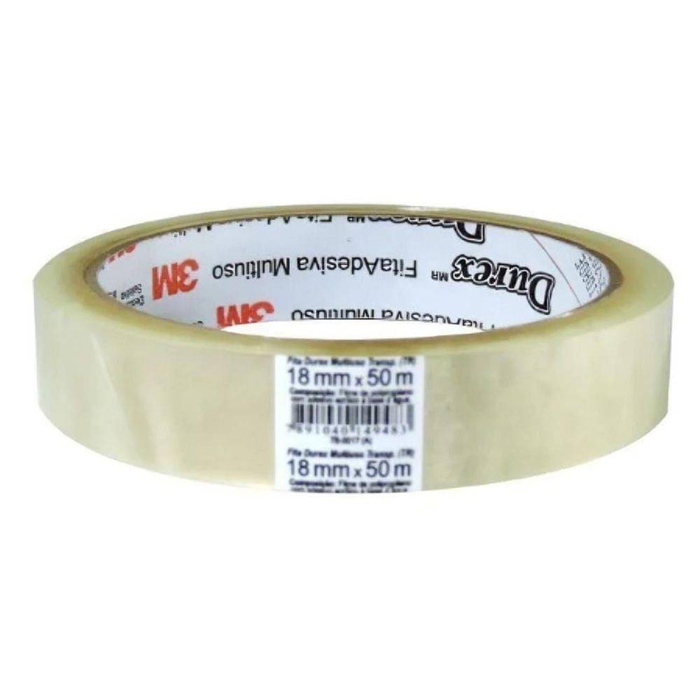 Fita Adesiva  1 Rolo 18mm x 50m 3M Transparente