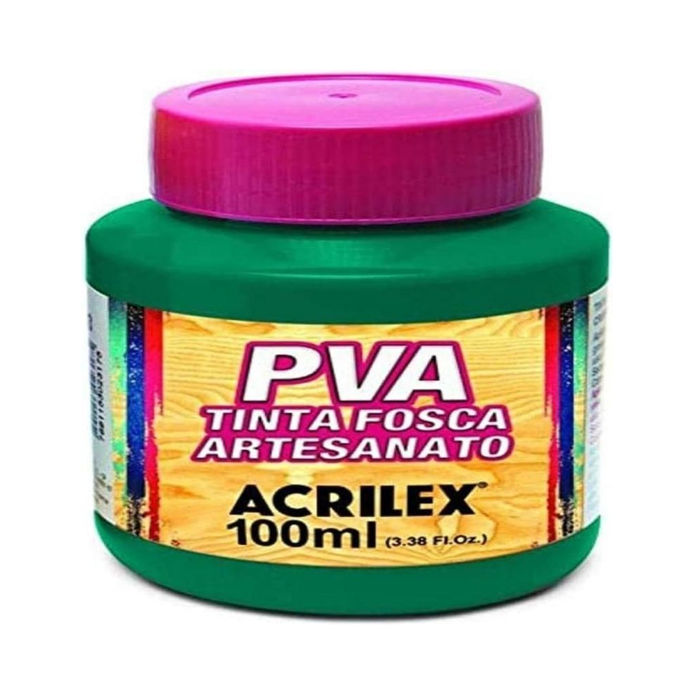 Tinta PVA Fosca Artesanato Acrilex 100ml Verde Bandeira