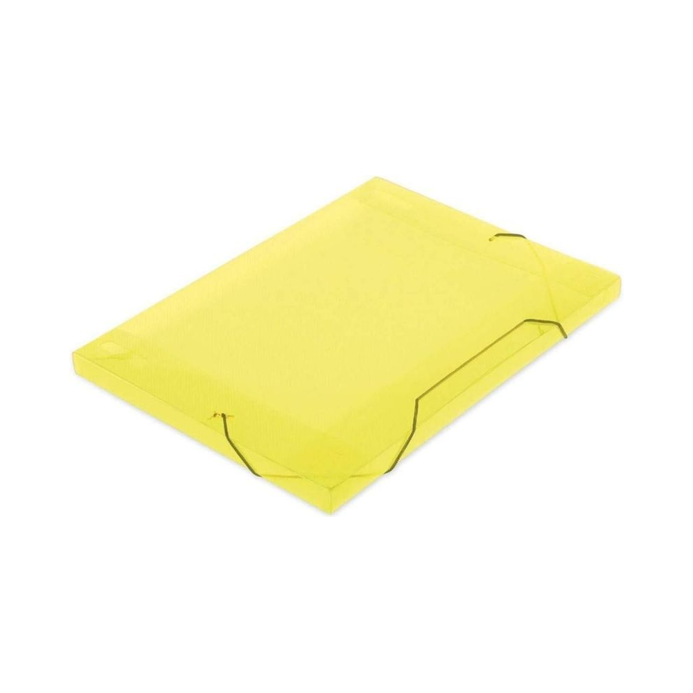 Pasta Escolar 35mm Novaonda Polibras Amarelo 35mm x 245mm x 340mm