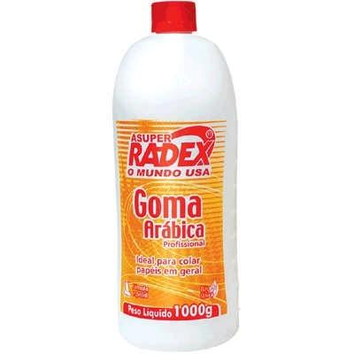Cola L&iacute;quida Radex Goma Ar&aacute;bica Profissional 1000g Incolor