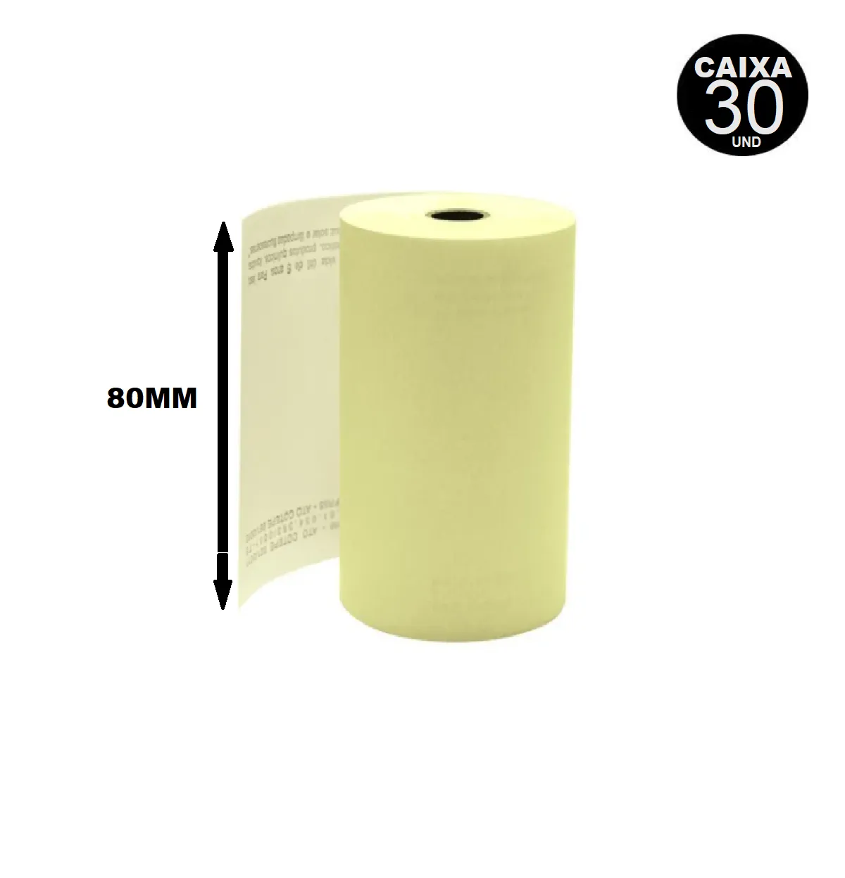 Bobina T&eacute;rmica Thermoflexo Amarela 80x40m Caixa com 30 Unidades
