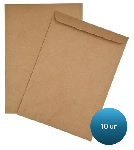Envelope Kraft Pardo A4 229x334 Foroni 10un