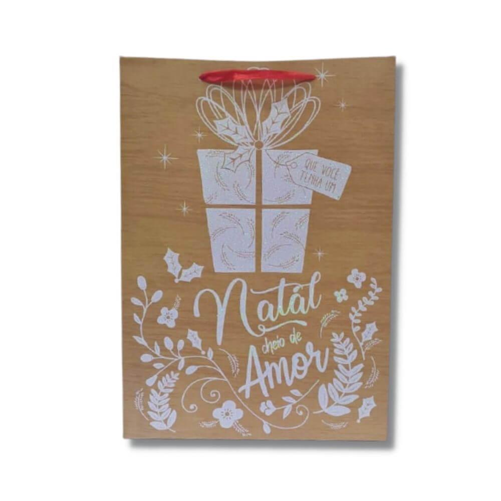 Sacola Natal Blanka M 26x32 Fartex