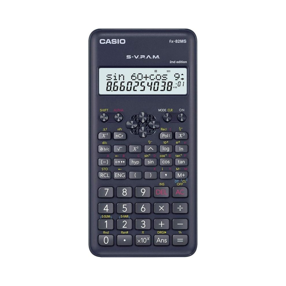 Calculadora Cient&iacute;fica Visor de 2 linhas fx-82 MS Casio