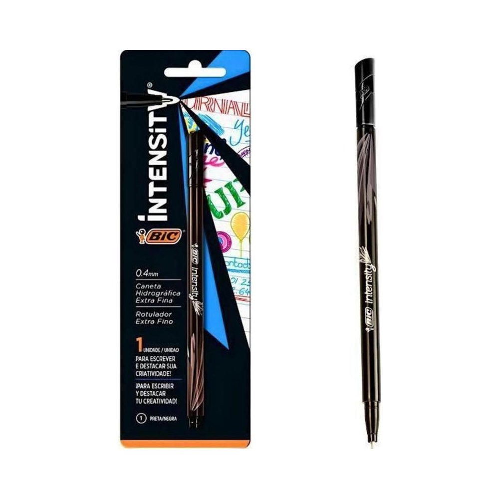 Caneta Intensity Fine BIC Preta