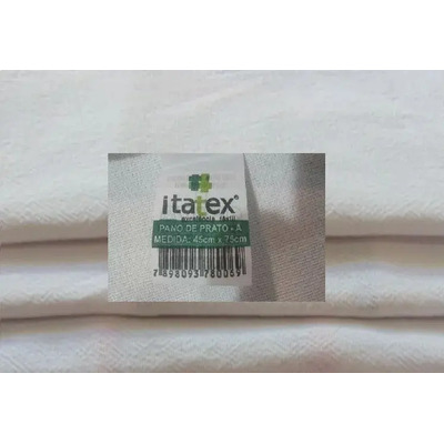 Pano de Prato Itatex Branco 42x65cm Cozinha 1 Unidade