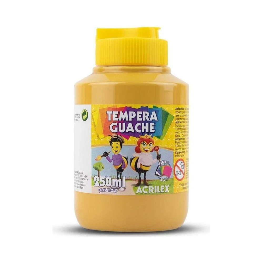 Tinta Guache 250g Amarelo Ocre Acrilex