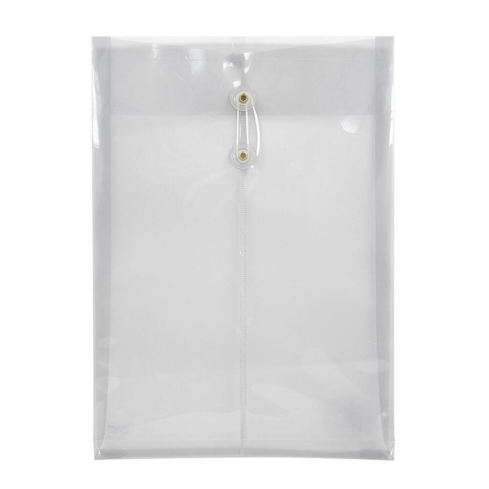 Envelope Pl&aacute;stico Vai e Vem Of&iacute;cio DAC 255mm x 347mm Transparente Unit&aacute;rio