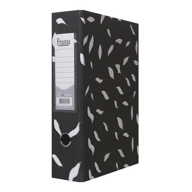 Registrador AZ Papel Cart&atilde;o Of&iacute;cio Lombada Larga Frama Tigrado