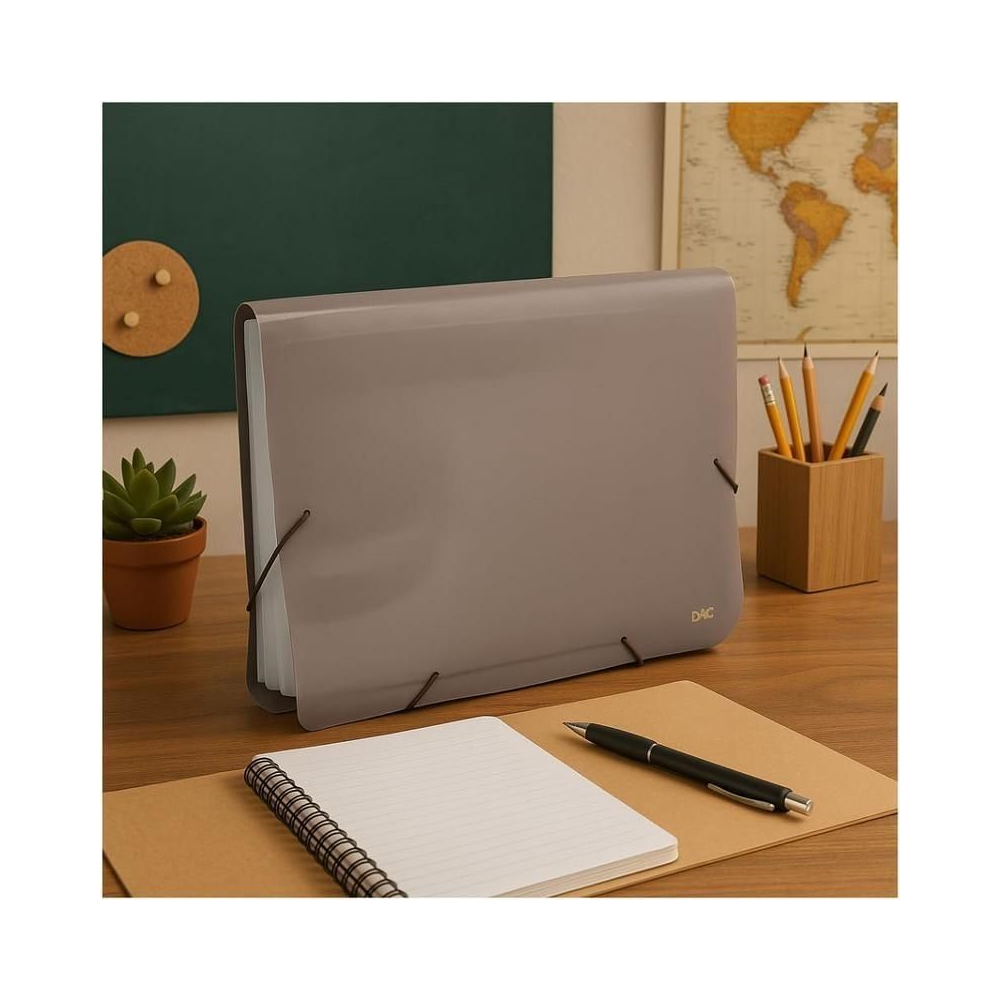 Pasta Sanfonada A4 DAC Fum&ecirc; 31 Divis&oacute;rias